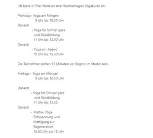 Bild 7 von Yoga-Herzraum-Trier Partnergalerie