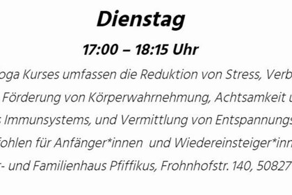 Bild 3 von Yoga und Meditation Köln- AWO Kinder- und Familienhaus Pfiffikus Partnergalerie
