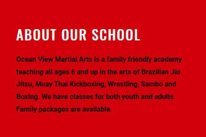 Image 5 from Ocean View Martial Arts partner gallery