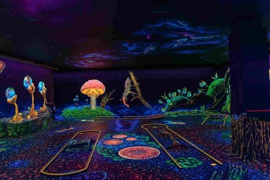 Bild 1 von GlowingRooms Dresden 3D Schwarzlicht Minigolf Partnergalerie