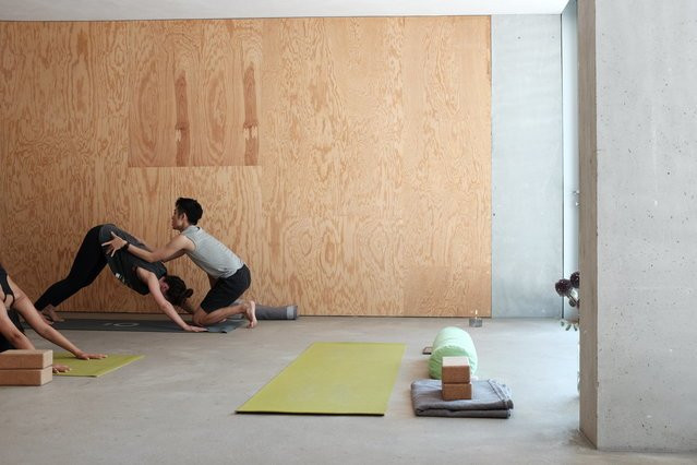 Christina at YOGA at Lobe Block