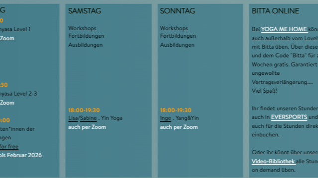 Bild 3 von Lovelysita Yogaschule Partnergalerie