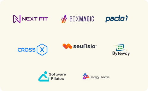 Next Fit, Box Magic, Pacto, Cross, Seufisio, Software Pilates, Angulare, Byteway