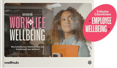 Es wird ein Bild des Titelbilds der Studie zum Work-Life-Wellbeing 2026 angezeigt, mit dem Hinweis, dass jetzt auch eine Executive Summary verfügbar ist.