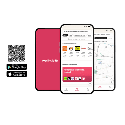 App screen + QR CODE
