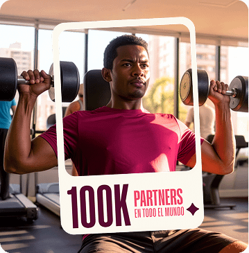 Banner principal destacando 100.000 partners.