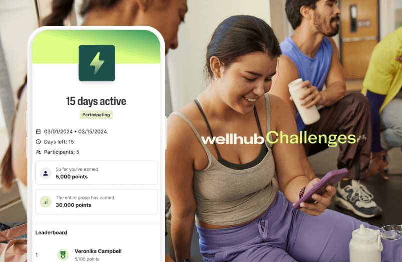 Create your own wellbeing challenge—solo or with friends—right in the Wellhub app, for free! Earn points, stay motivated, and make movement a daily habit.