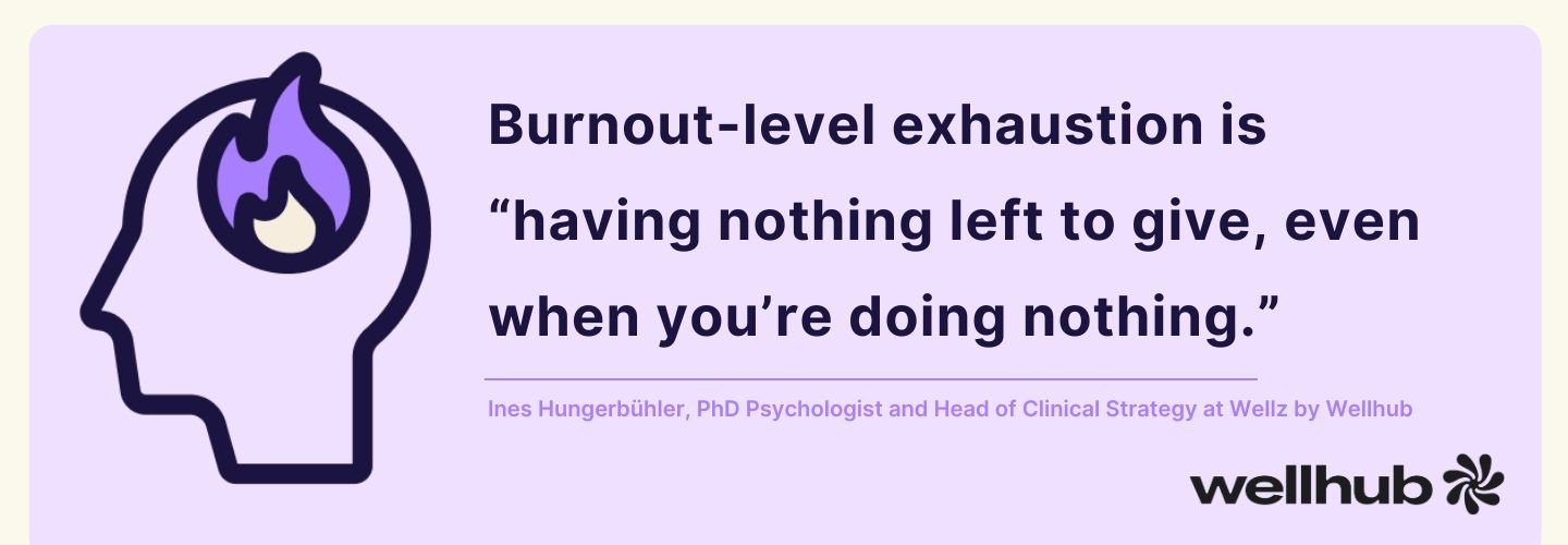 Dr. Ines Hungerbuhler defines burnout as