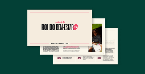 Imagem da capa do sumário executivo do ROI do Bem-Estar 2025. 