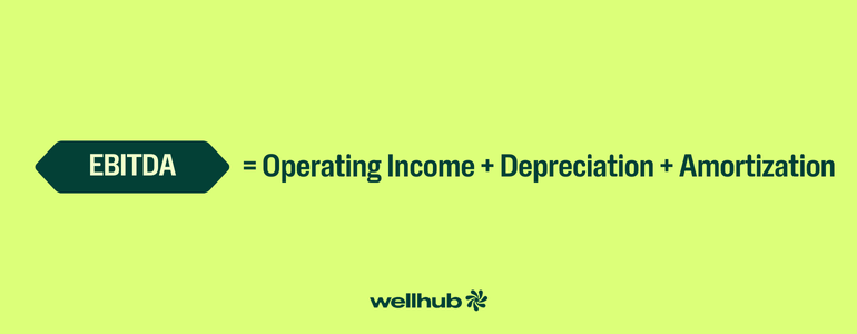 EBITDA = Operating Income + Depreciation + Amortization 