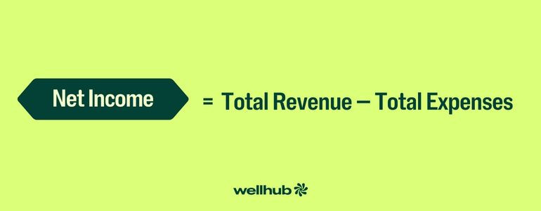 Net Income = Total Revenue - Total Expenses