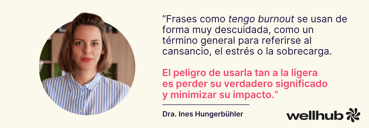 frase de burnout Ines Hungerbühler