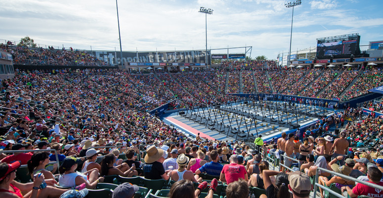 Audience watching the CrossFit Games