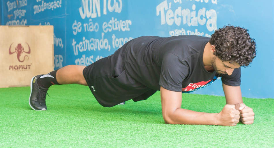 Prancha abdominal frontal