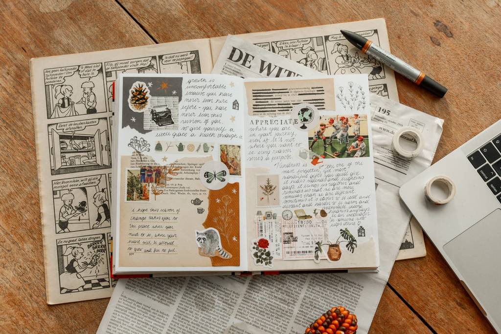 For many, junk journaling serves as a cathartic way to release daily or weekly stress by managing anxiety and boosting your mood.