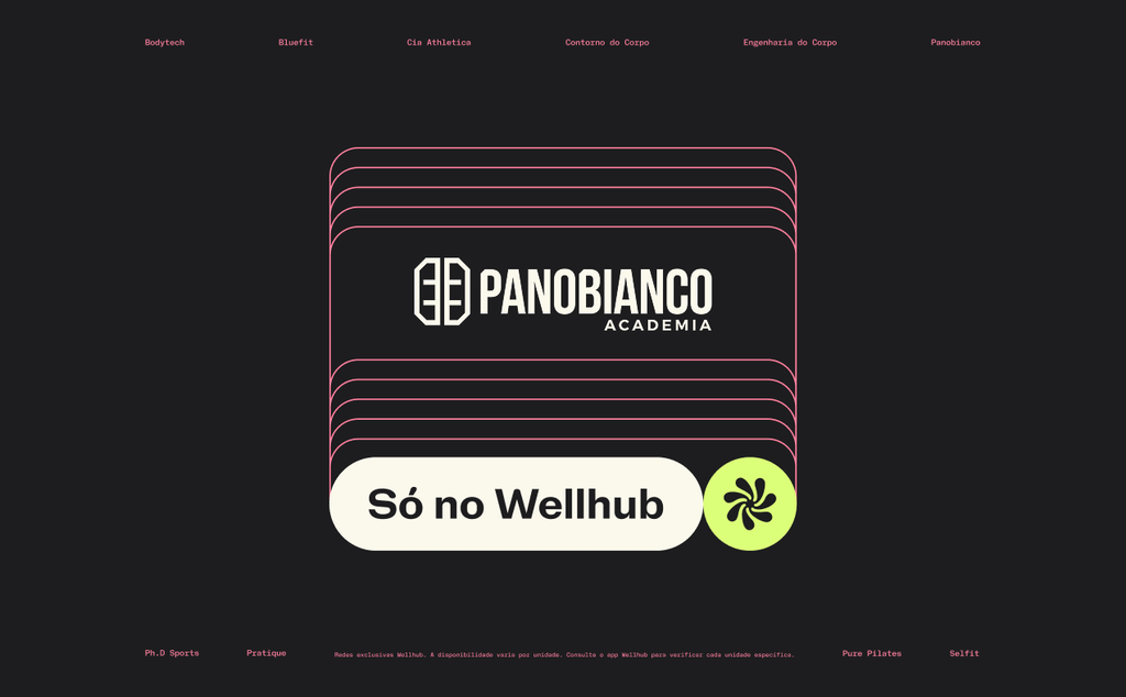 Wellhub reforça parceria exclusiva com a Panobianco, maior franqueadora de academias do país, ampliando o acesso dos usuários a mais de 430 unidades e diversas modalidades de treino em todo o Brasil.