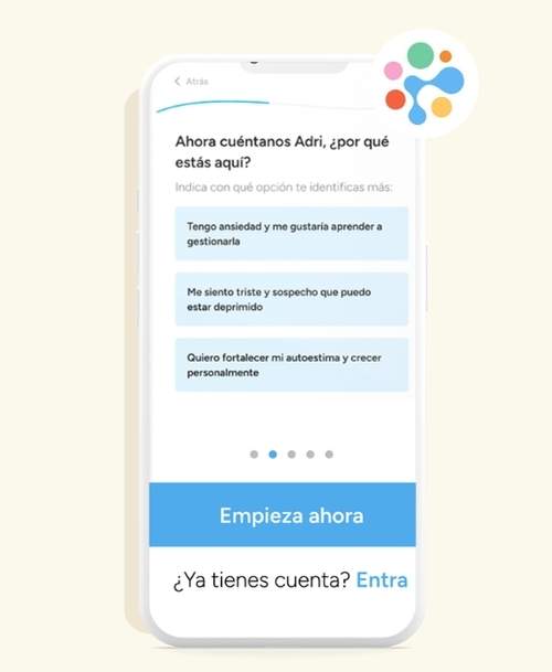 Therapy side app mockup